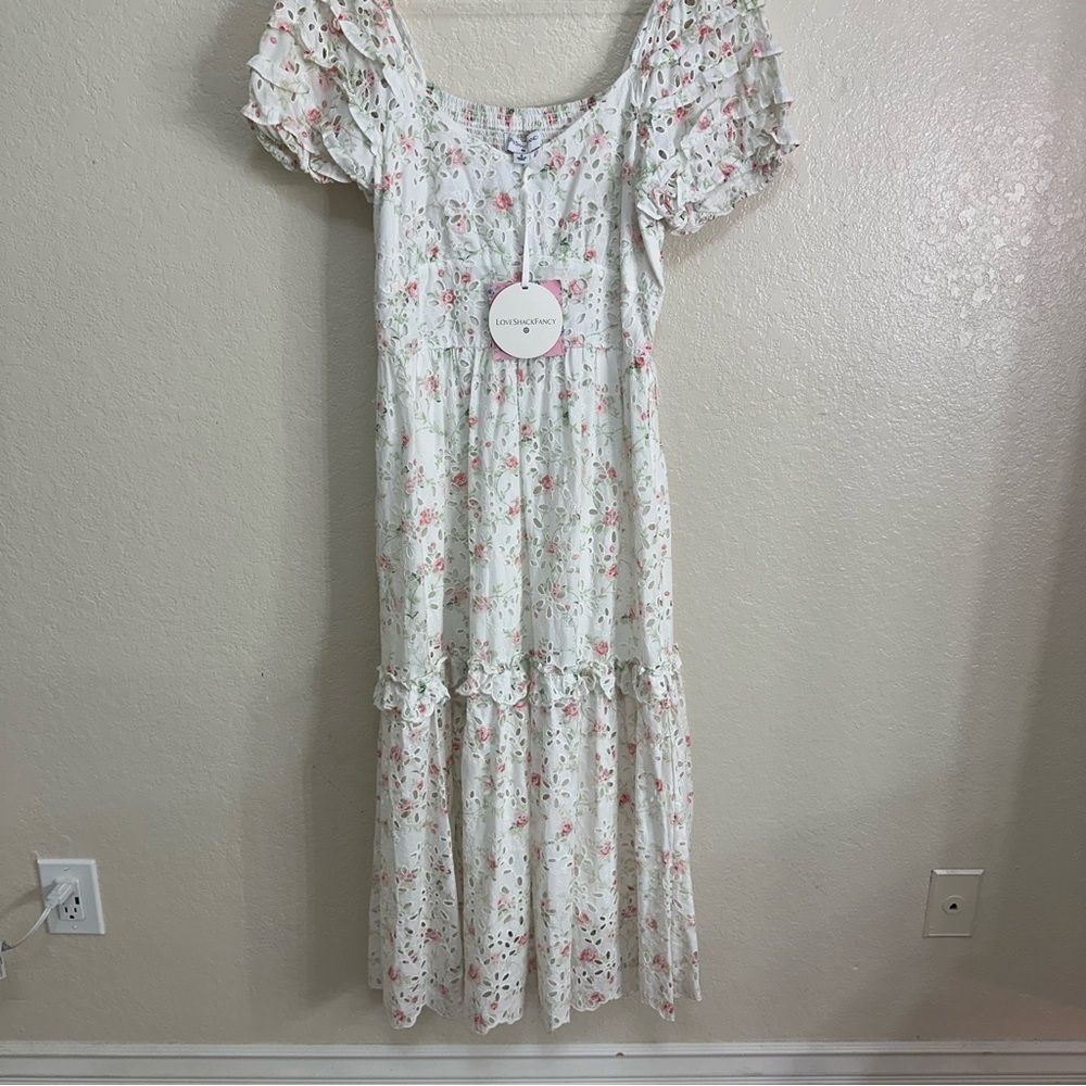 loveshackfancy Clementine floral dress Size 8 - Picture 8 of 16